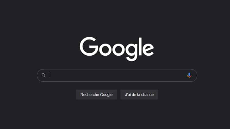 Mode sombre de Google