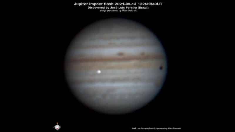 Image 1 : Un astronome amateur filme le crash d'un astéroïde sur Jupiter