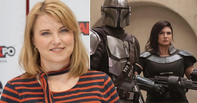 Lucy Lawless (à gauche) remplacera Gina Carano pour le rôle de Cara Dune dans la saison 3 de The Mandalorian (Crédits photo : Rex/Getty/Lucasfilm/Disney)