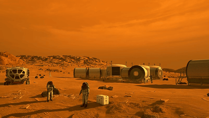 Projet de base martienne - Crédit : wikimedia