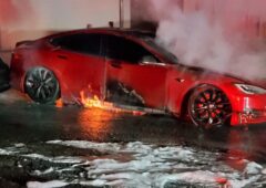 tesla model s incendie