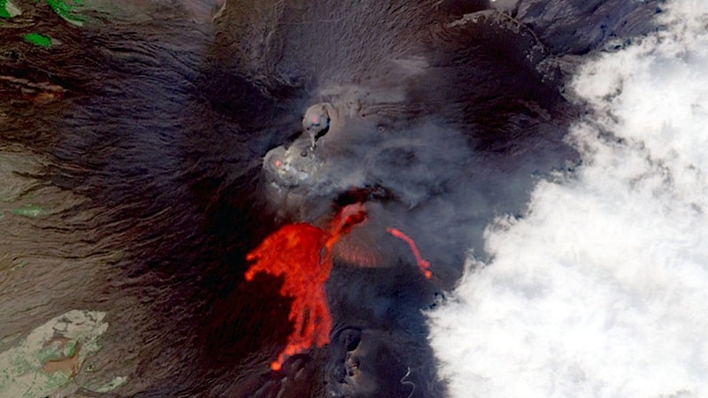 50ème éruption du volcan Etna le 29 août 2021