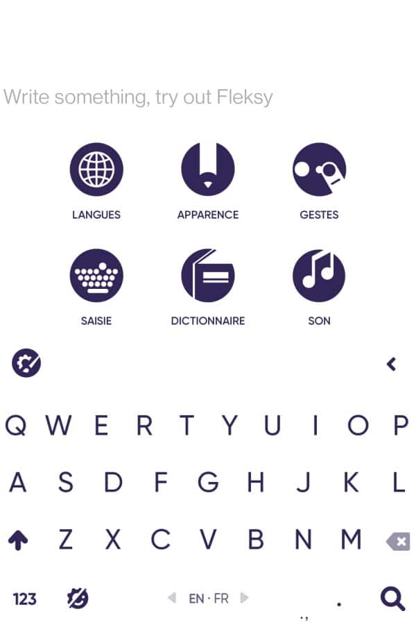 clavier android fleksy