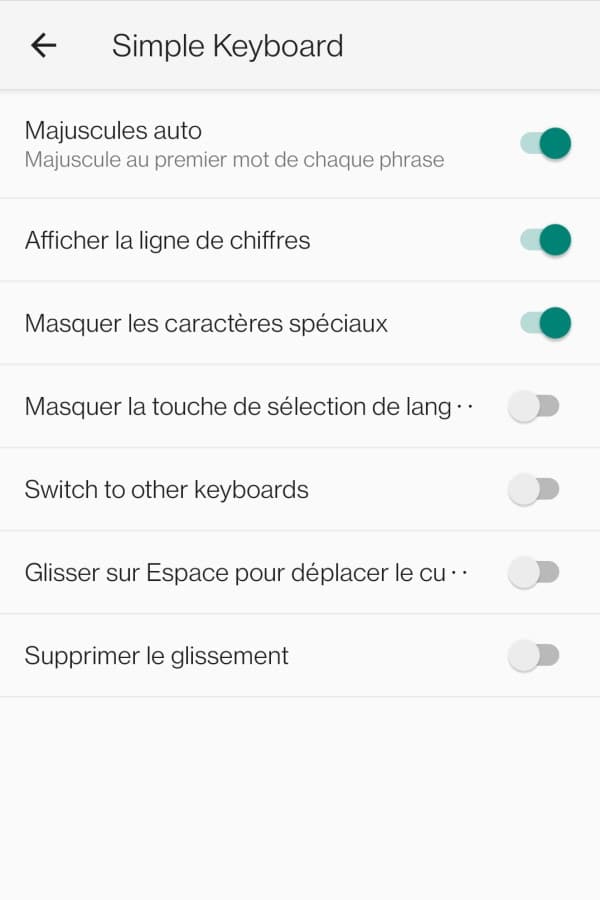 clavier android simple keyboard