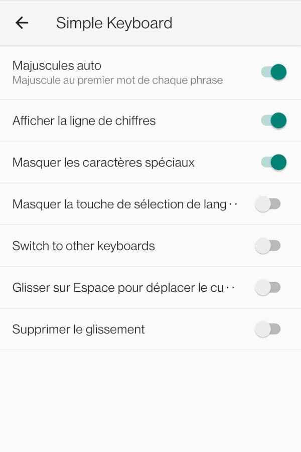 clavier android simple keyboard