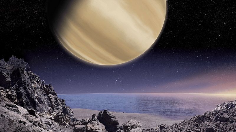 Vue d'artiste d'une exoplanète - Crédit : wikimedia