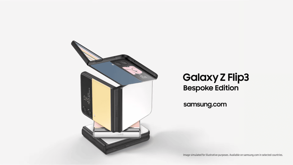 Image 1 : Galaxy Z Flip 3 BeSpoke Edition : le smartphone personnalisable par Samsung