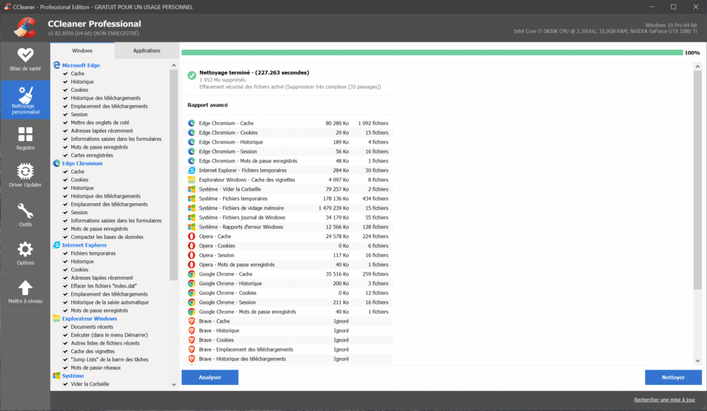 COMMENT NETTOYER SON PC WINDOWS SANS LOGICIEL 