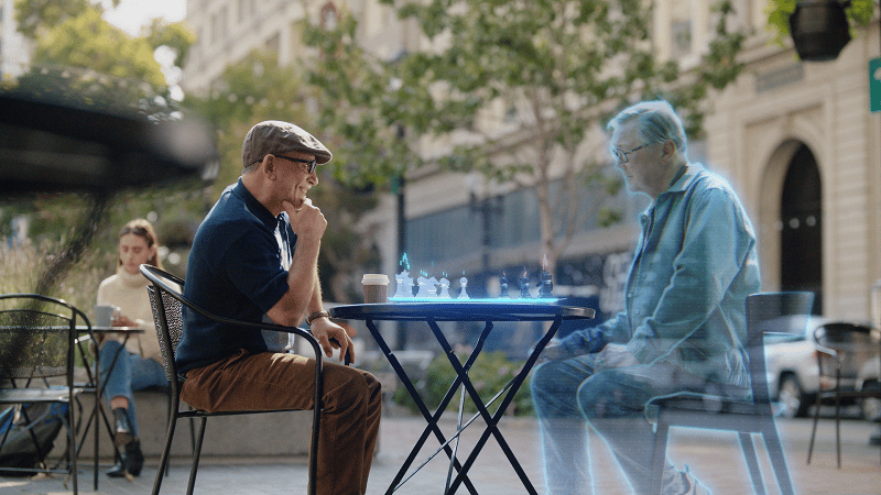 Une partie d'échecs dans le métaverse