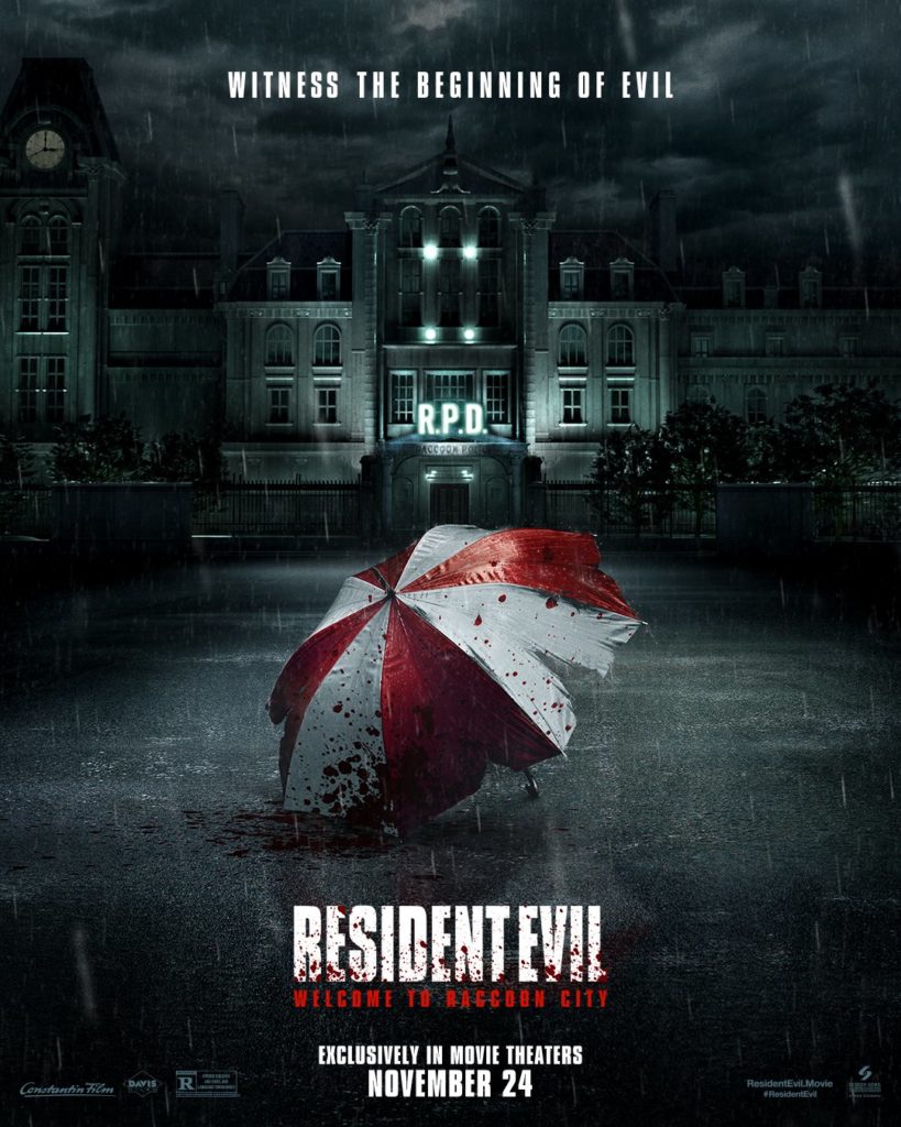 resident evil welcome to raccoon city film long-métrage trailer bande-annonce bande annonce jill valentine leon scott kennedy claire redfield chris redfield lisa trevor manoir spencer