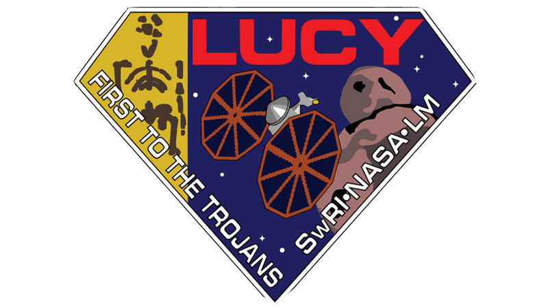 Le logo de la mission Lucy 