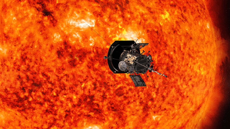 Vue d'artiste de Parker Solar Probe - Crédit : NASA/Johns Hopkins APL/Steve Gribben