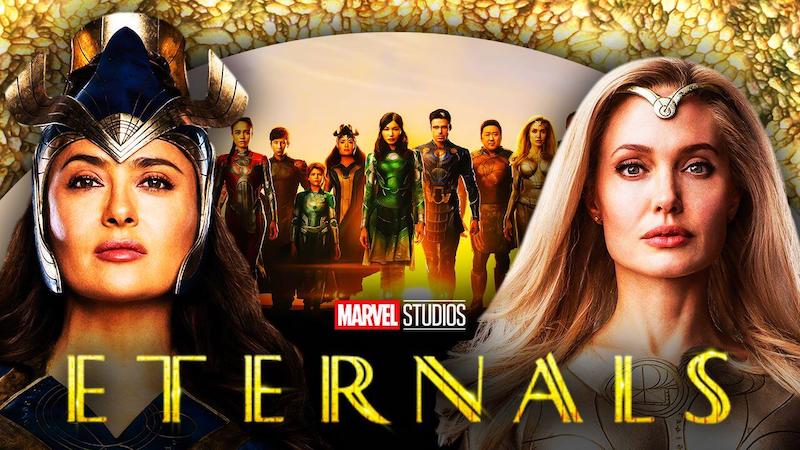 Les actrices Salma Hayek (à gauche) et Angelina Jolie (à droite) sont à l'affiche du nouveau film Marvel Eternals (Crédits image : Marvel Studios)