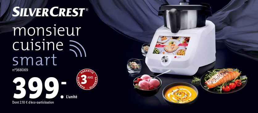 Le robot Monsieur Cuisine Smart LIDL en vente ce lundi : son prix