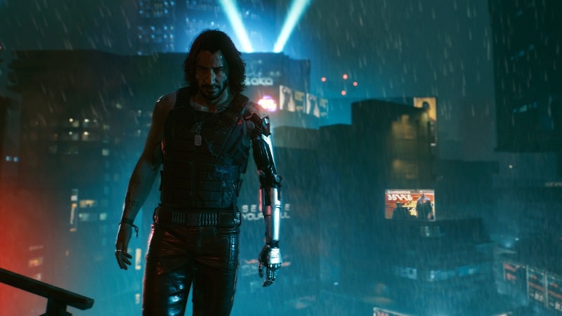 Keanu Reeves dans Cyberpunk 2077