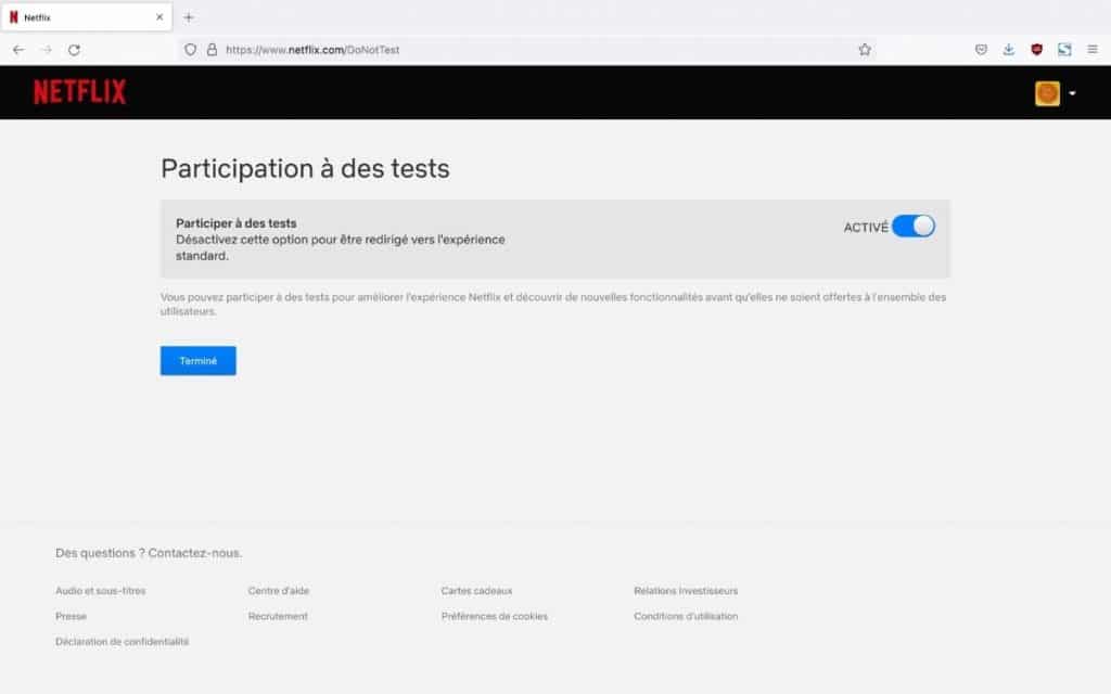 Participez à des tests sur Netflix. Crédits : Netflix