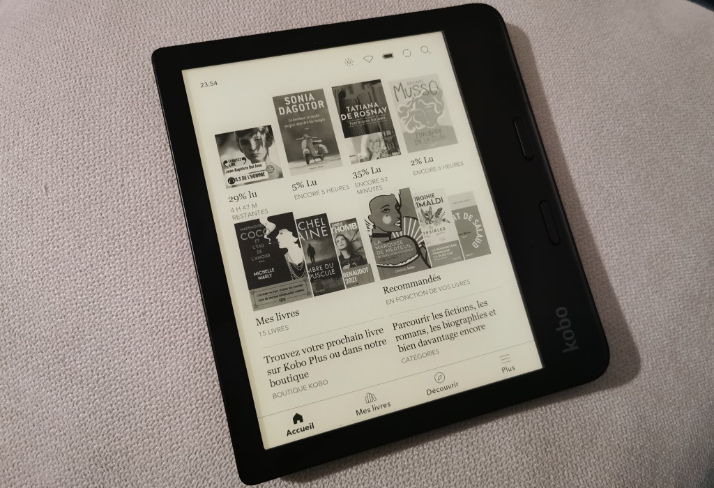 Test de la liseuse Kobo Libra 2