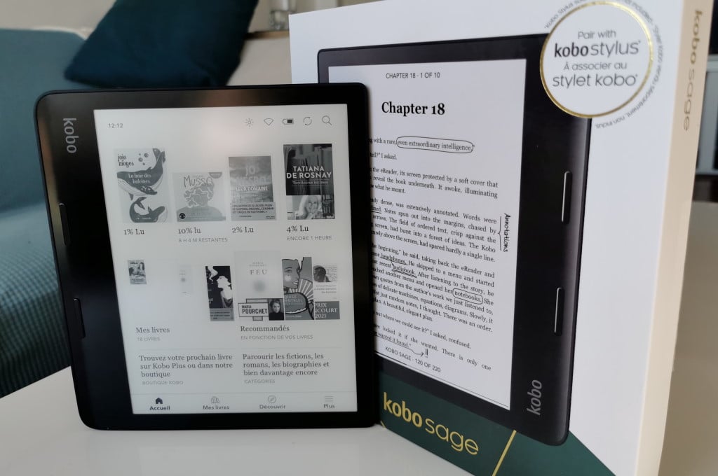 Test de la Kobo Sage : la liseuse grand format qui en fait