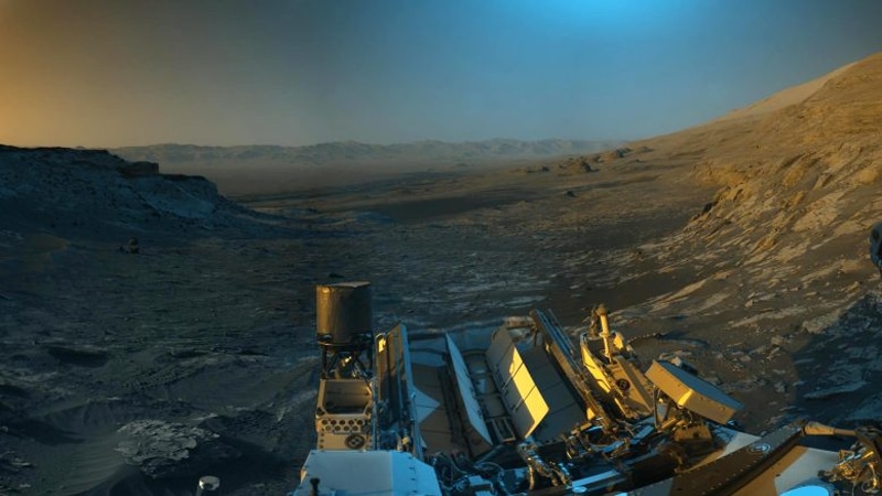 Photo colorée prise par le rover Curiosity de la NASA depuis Mars - Crédits : NASA/JPL-Caltech