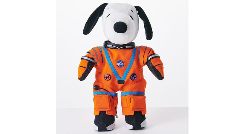 La peluche Snoopy qui ira dans l'Espace