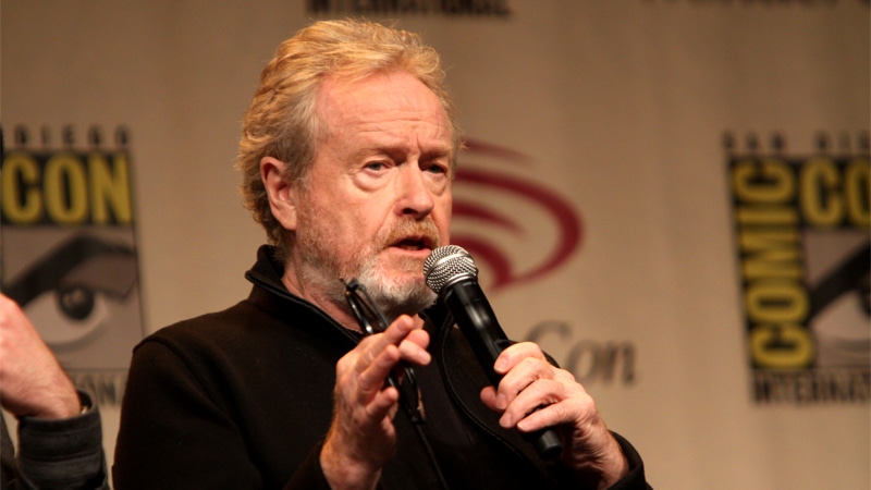 Ridley Scott en  promotion - Crédits : Gage Skidmore