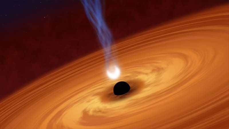 Image supposée d'un trou noir - Crédits : NASA