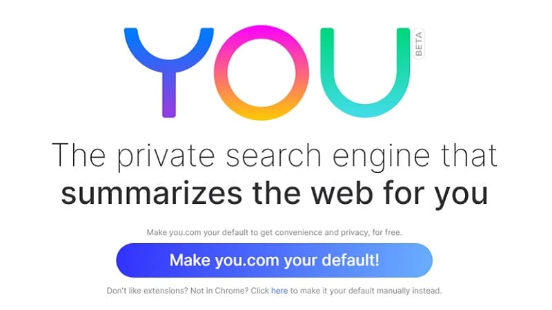 Le nouveau moteur de recherche "You"