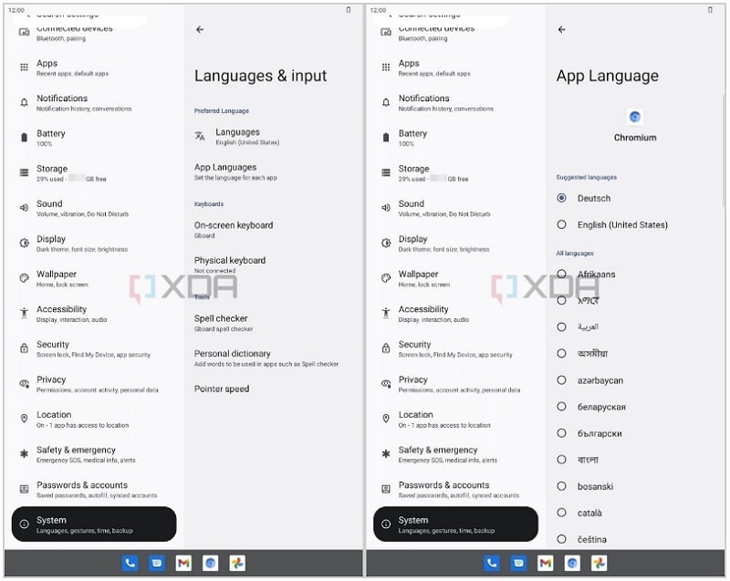 Choisissez la langue de chaque application avec Android 13