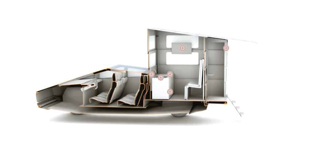 Image 2 : Le Cybertruck de Tesla transformé en camping-car pour 45 000 euros