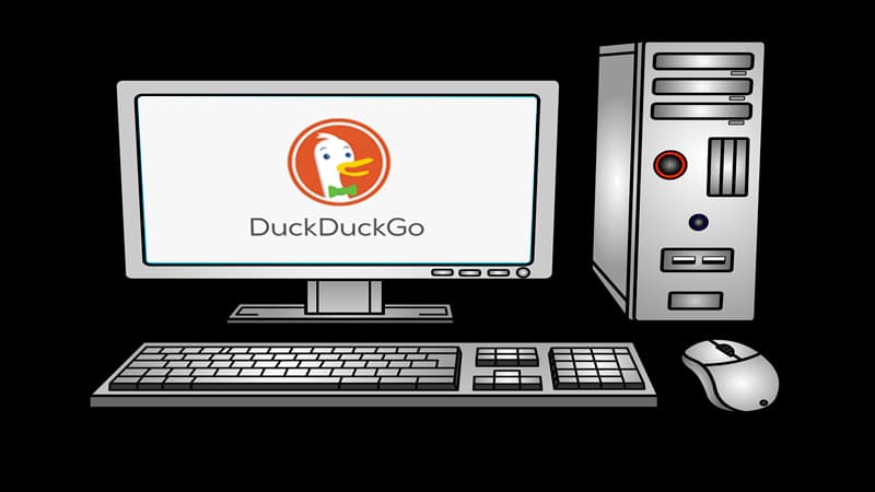 DuckDuckgo arrive en version bureau (montage) - Crédits : Pixabay, DuckDuckgo