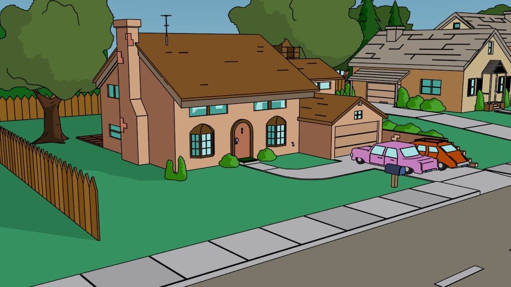 Image 1 : Combien vaut la maison des Simpson ?