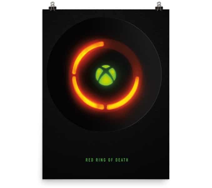 Le poster du Red Ring of Death de Xbox