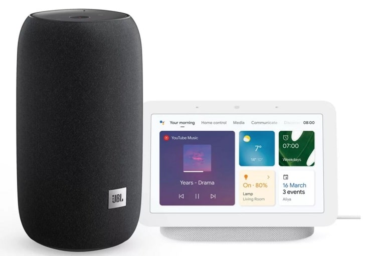 Pacote Google Nest Hub + JBL Link abaixo de € 100