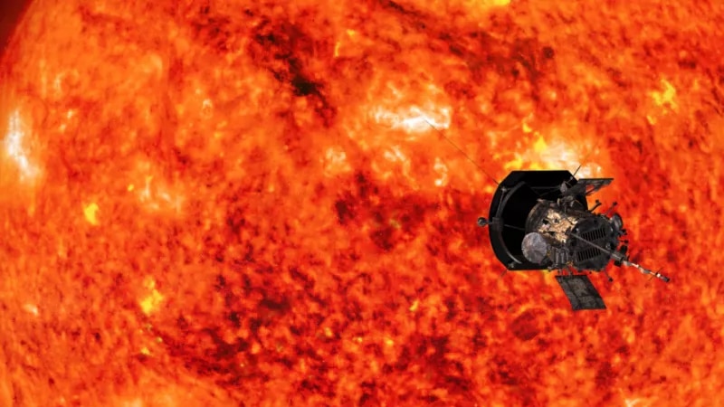 Représentation artistique de la sonde solaire Parker de la NASA - Crédits : NASA
