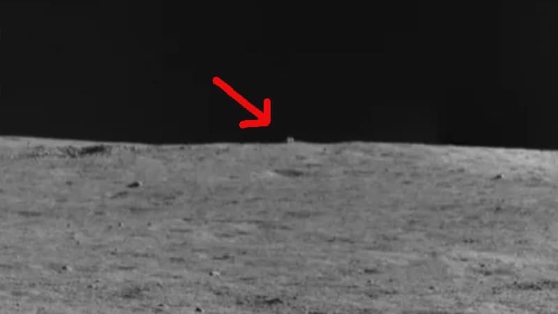 Image 1 : Une forme étrangement cubique a été repérée sur la face cachée de la lune