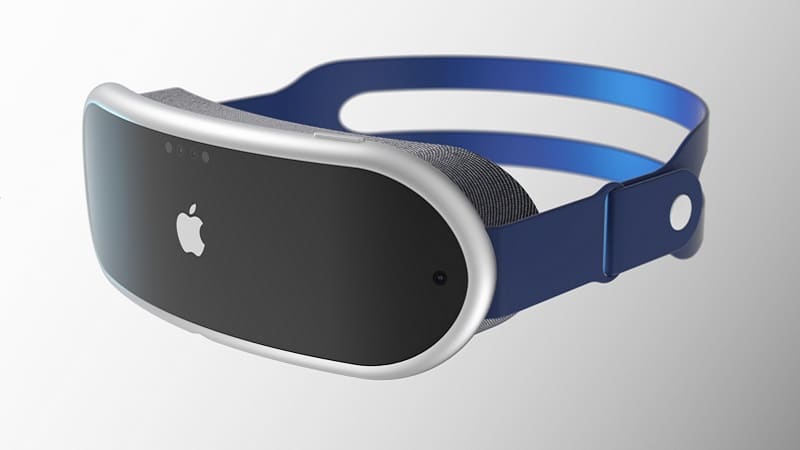 Concept du casque de réalité mixte d'Apple