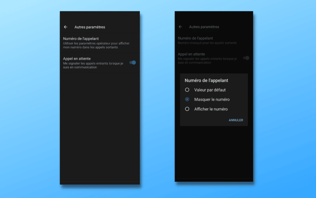 Comment appeler en numéro masqué sur Android
