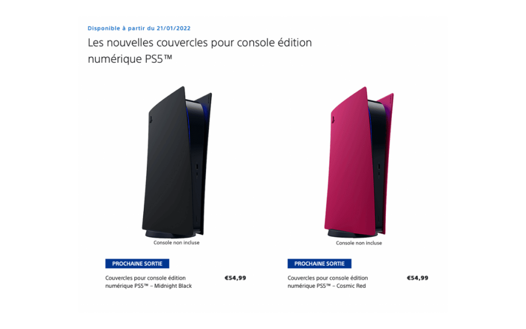 Coques Midnight Black et Cosmic Red