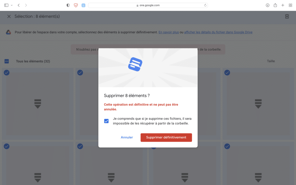فضای حساب Google را بدست آورید