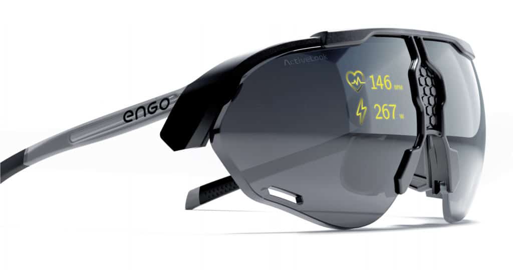 Image 2 : Avec les lunettes AR Engo-1, les sportifs peuvent suivre leurs performances en temps réel
