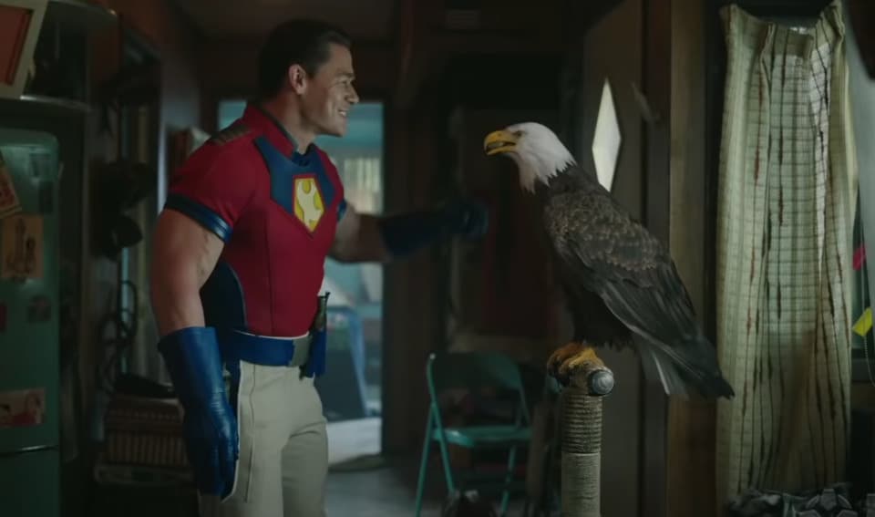 Image 1 : Peacemaker : James Gunn a tenté de mettre en scène un vrai aigle