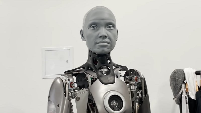 Le robot humanoïde Ameca fait une démo troublante au CES 2022