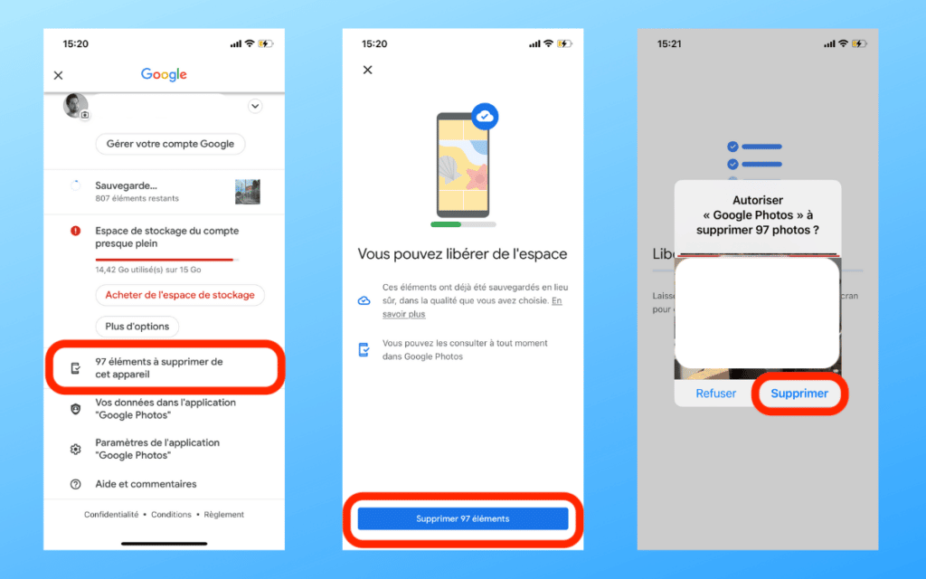 عکسهای Google را حذف کنید عکس های آیفون