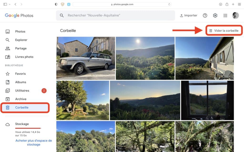سبد عکس های Google خالی