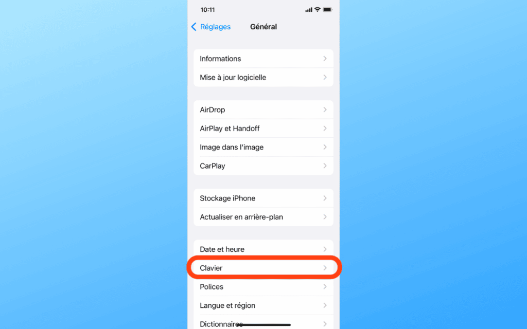 Comment désactiver le correcteur d'orthographe sur iPhone