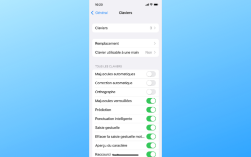iPhone : comment désactiver le correcteur d'orthographe