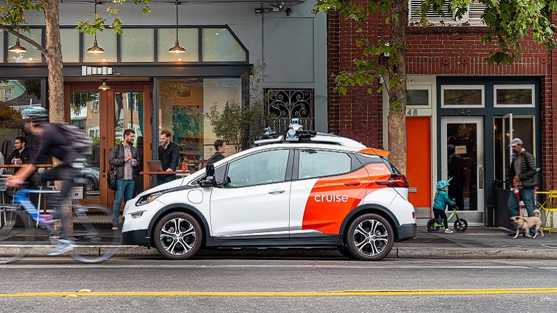 La voiture autonome de Cruise à San Francisco