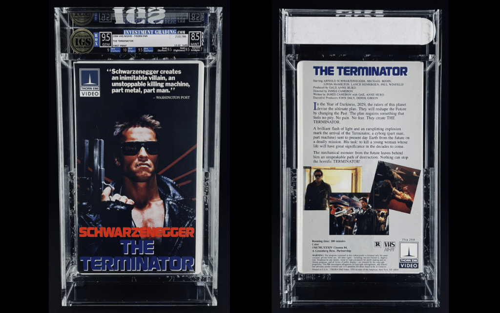 La cassette de Terminator vendue 32 500 $ © ComicConnect