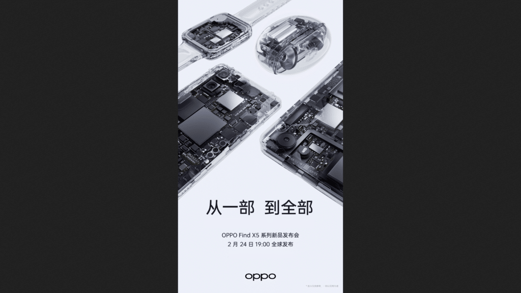 Poster de lancement © Oppo
