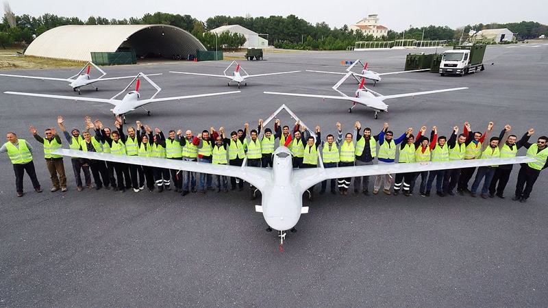 Le drone turque Bayraktar - Crédits : Wikimedia